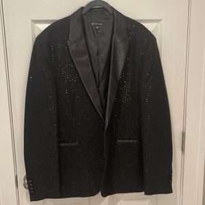 INC International Concepts - Black Sequined Blazer - XL